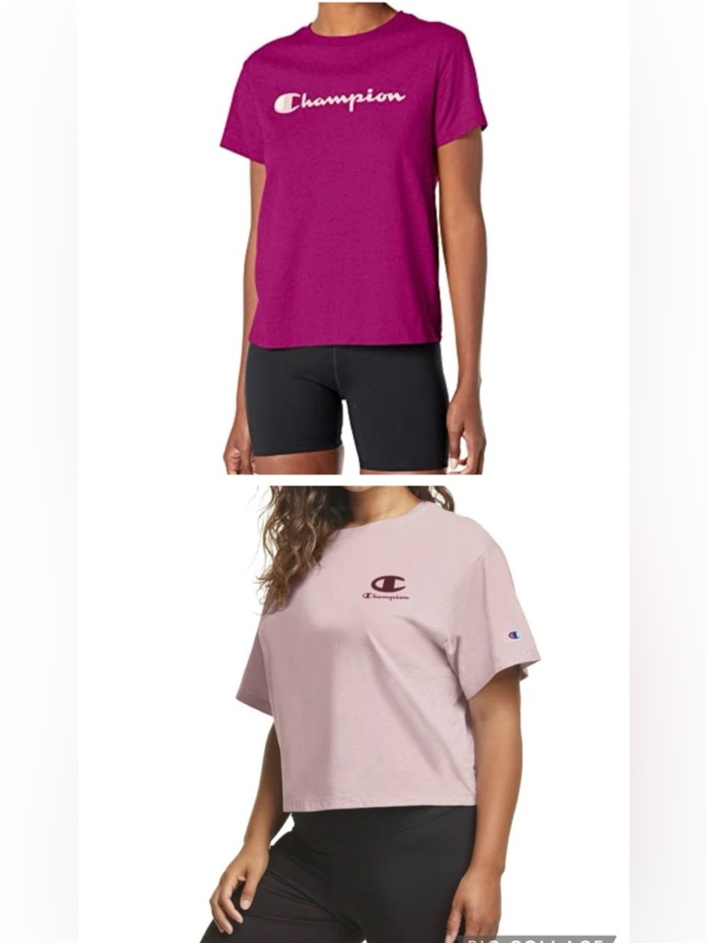 Champion Women's Plus Cropped Graphic Tee 2 for 1